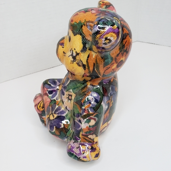 Decoupage Ceramic Joan Baker Shelf Sitting Bear - Picture 6 of 9